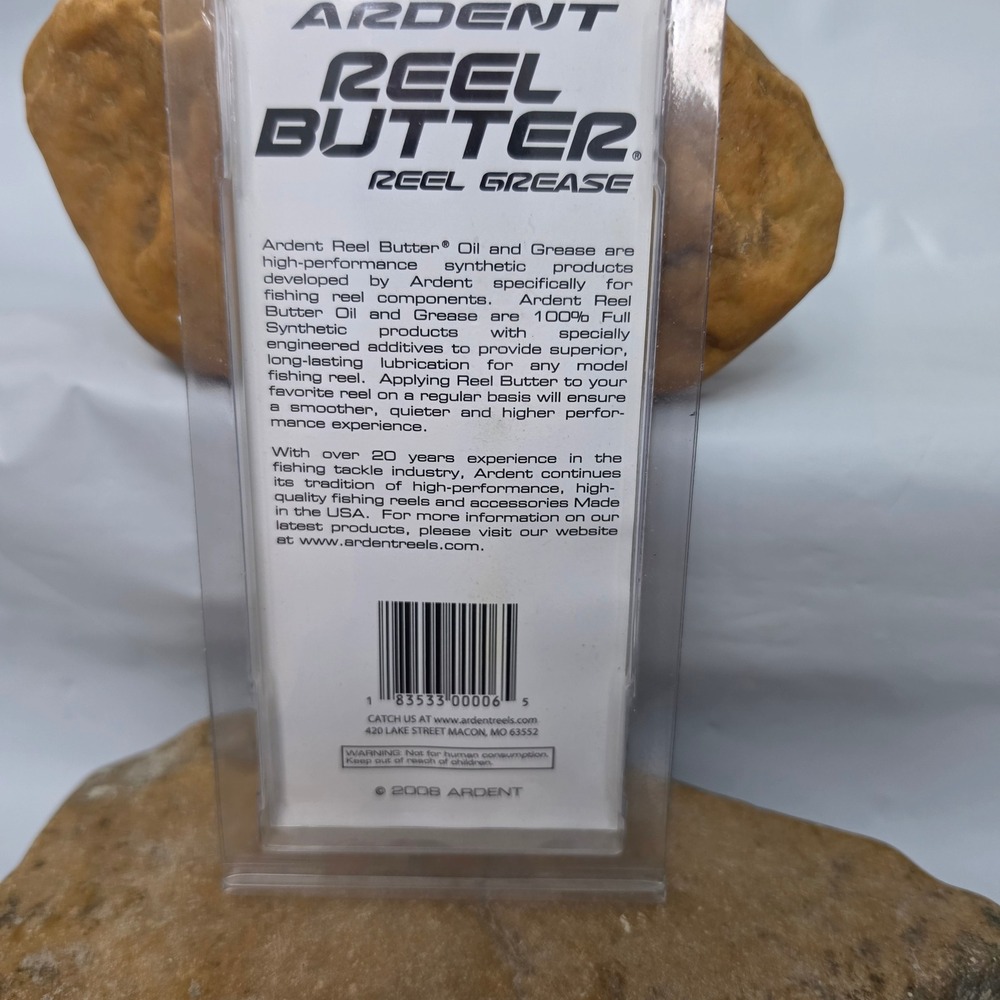 Ardent Reel Butter Grease Fishing 1oz Yellow Synthetic Lubricant Rust Prevent - Picture 2 of 2